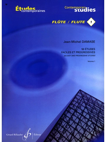 50 Études faciles et progressives. Volume 1 : 25 études pour flûte Visuel